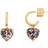 Kate Spade My Love Glitter Heart Huggies - Gold/Multicolour