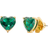 Kate Spade My Love Heart Studs - Gold/Green