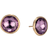 Marco Bicego Jaipur Studs Large - Gold/Amethyst