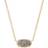 Kendra Scott Elisa Pendant Necklace - Gold/Platinum Drusy