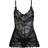 OH LÀ LÀ CHÉRI Valentine Soft Cup Babydoll Chemise & G-String Thong - Black