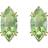 Swarovski Gema Stud Earrings - Gold/Green