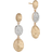 Marco Bicego Siviglia Triple Drop Earrings - Gold/Diamond