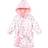 Hudson Baby Cotton Rich Bathrobe - Pink Gray Floral