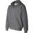 Hanes Ultimate Cotton Heavyweight Full Zip Hoodie - Charcoal Heather