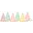 PartyDeco Stjerne Festhatte Pastel