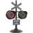 Dkd Home Decor Namizna ura Sort Krystal Jern (36 x 22 x 52 cm) Bordur