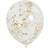 Unique Party (3 Pack) Latex Confetti Balloons, 12 in, Gold, 6ct