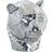 Dkd Home Decor Dekorativ figur Sølvfarvet Leopard Harpiks (31 x 27 x 32 cm) Dekorationsfigur