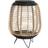 Dkd Home Decor Lyseholder Krystal Sort Metal Brun Bambus (32 x 32 x 43 cm) Fyrfadsstage