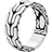 John Hardy Carved Chain Band Ring - Silver