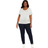 Motherhood Plus Size Ruched T-Shirt Light Grey Spacedye