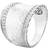 John Hardy Palu Saddle Ring - Silver/Diamond