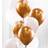 Ballongkungen Ballonbuket Guld/Krom