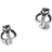 Cufflinks Inc Mandalorian Cufflinks - Silver/Black