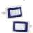 Cufflinks Inc Key Cufflinks - Silver/Mother of Pearl/Blue