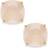 Kate Spade Small Square Stud Earrings- Gold/Light Pink