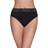 Vanity Fair Flattering Lace Hi-Cut Panty - Midnight Black