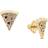Kate Spade Pizza My Heart Stud Earrings - Gold/Transparent/Red