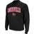 Colosseum Louisville Cardinals Arch Logo Crew Neck Sweatshirt - Black