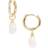 Kendra Scott Baroque Charm Huggie Hoop Earrings - Gold/Pearl