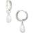 Kendra Scott Baroque Charm Huggie Hoop Earrings - Silver/Pearl