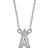 LogoArt Los Angeles Angels Small Pendand Necklace - Silver