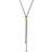 David Yurman Petite X Lariat Y Necklace - Gold/Silver