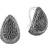 John Hardy Carved Chain Buddha Belly Earring - Silver/Black