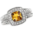 David Yurman Petite Albion Ring - Silver/Diamonds/Citrine