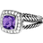 David Yurman Petite Albion Ring - Silver/Diamonds/Amethyst