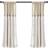 Lush Decor Linen Button Window Curtain Panel