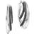 John Hardy Bamboo Hoop Earring - Silver/Black