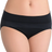 Warner's No Pinches No Problems Striped Hi Cut Brief - Rich Black