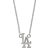 LogoArt Los Angeles Dodgers Small Pendand Necklace - Silver