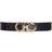 Ferragamo Men's Reversible Double-Gancini Leather Belt - Black