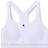 Under Armour High Crossback Zip Sports Bra - White/Halo Gray