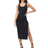 L*Space Sandpiper Ribbed Midi Dress - Black