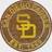 Fan Creations San Diego Padres Round Heritage Logo Sign Board