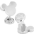 Cufflinks Inc Mickey Mouse Silhouette Cufflinks - Silver