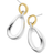 Ippolita Classico Chimera Smooth Snowman Double Drop Small Earrings - Silver/Gold