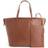 Royce Wide Tote Bag with Wristlet - Tan