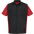 Red Kap Short Sleeve Two Tone Crew Shirt - Black/Red