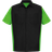 Red Kap Short Sleeve Two Tone Crew Shirt - Black/Lime