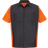 Red Kap Short Sleeve Two Tone Crew Shirt - Charcoal/Orange