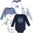 Hudson Baby Cotton Long-Sleeve Bodysuits, 5-pack - Space (10118692)