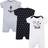 Hudson Baby Cotton Rompers 3-pack - Pirate Ship (10152754)