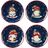 Certified International Holiday Magic Gnome Dessert Plate 4pcs