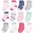 Hudson Basic Crew Socks 12-Pack - Girl Stripe