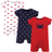 Hudson Baby Cotton Rompers 3-pack - Crab ( 10152609)